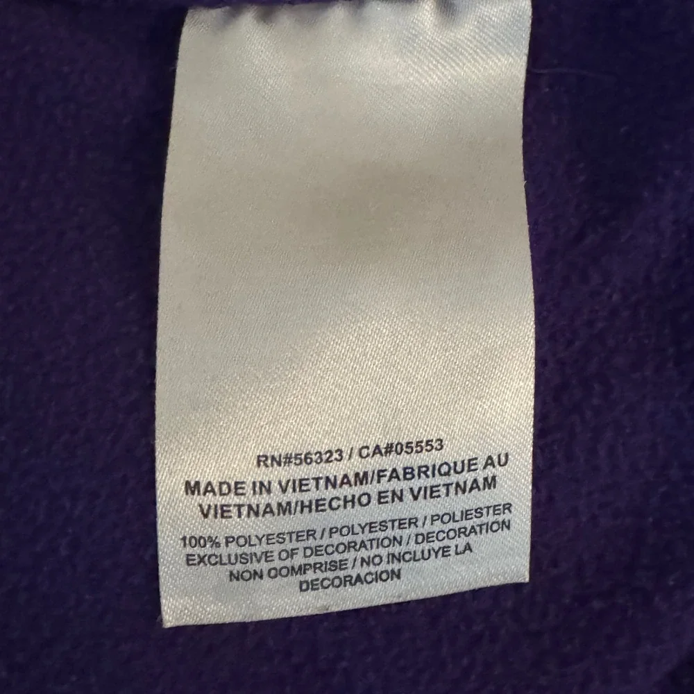 Nike LSU Tigers Therma-FIT Hoodie Mens XXL Purple Pullover Sweatshirt Game Day